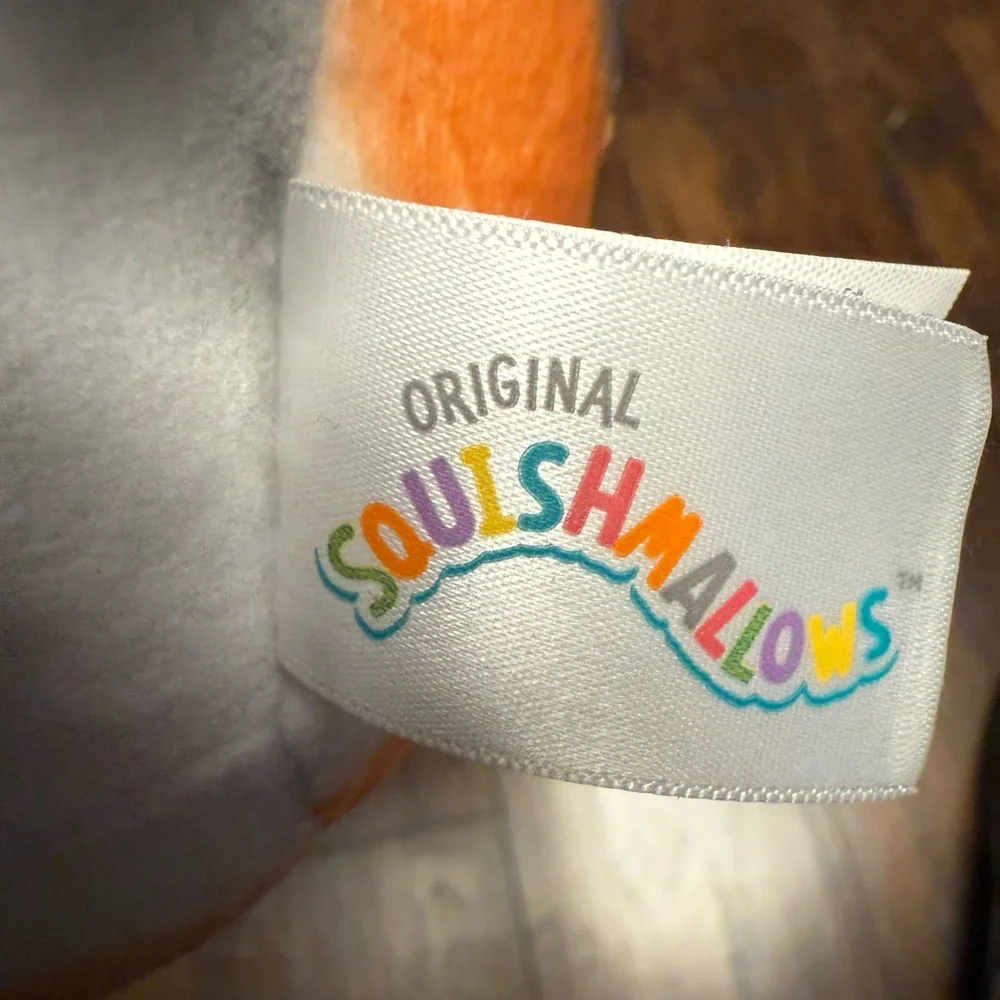 Squishmallows Tahoe The Tortoiseshell Cat 8in Plush Gray, Orange, and White Rare